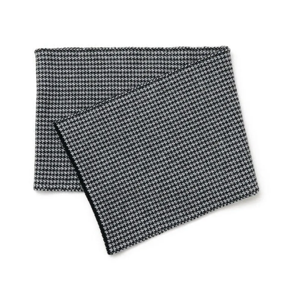 Scarfs^GILBERT WILSON OF HA / Staggered Check Merino Wool Snood