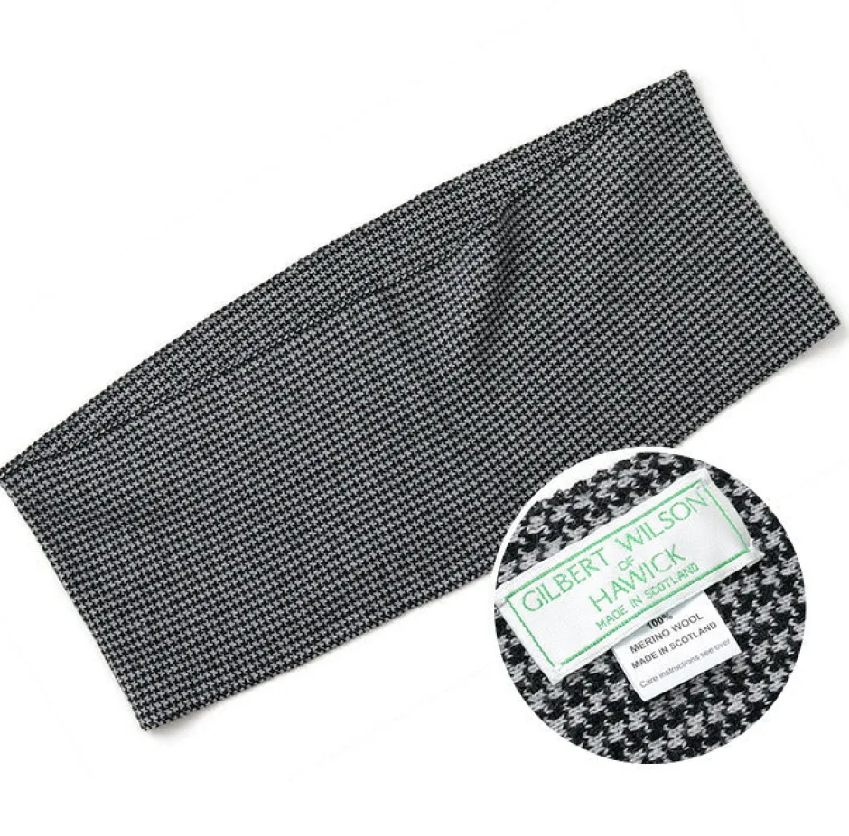 Scarfs^GILBERT WILSON OF HA / Staggered Check Merino Wool Snood