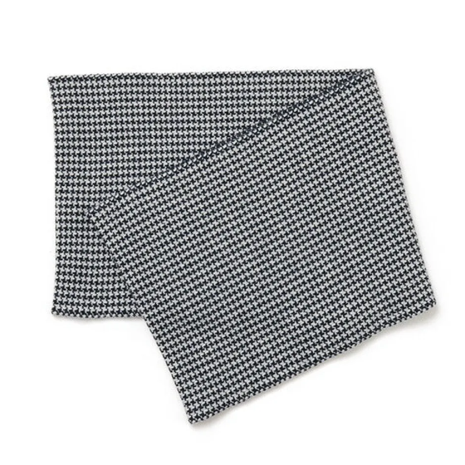 Scarfs^GILBERT WILSON OF HA / Staggered Check Merino Wool Snood