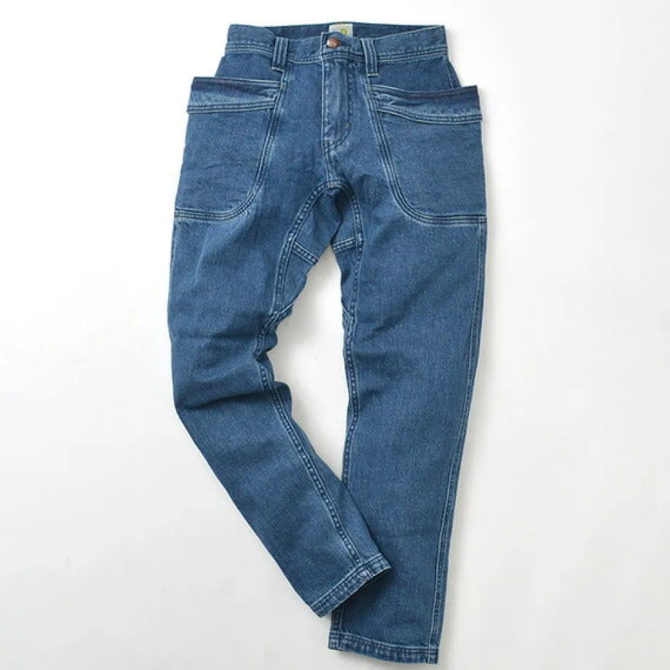 Jeans^GOHEMP / Vendor Tapered Slim Pants / Used Wash blue
