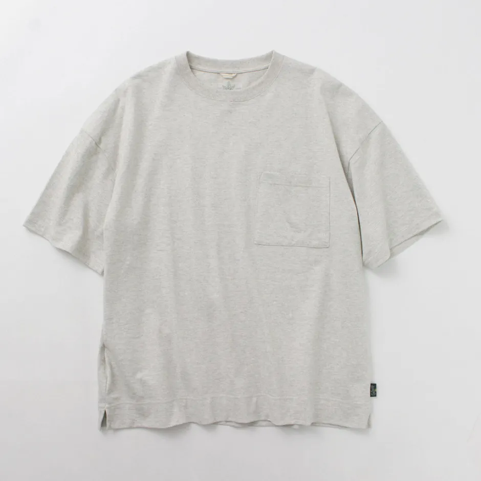 T-Shirts^GOHEMP / Wide slit T-shirt Heather