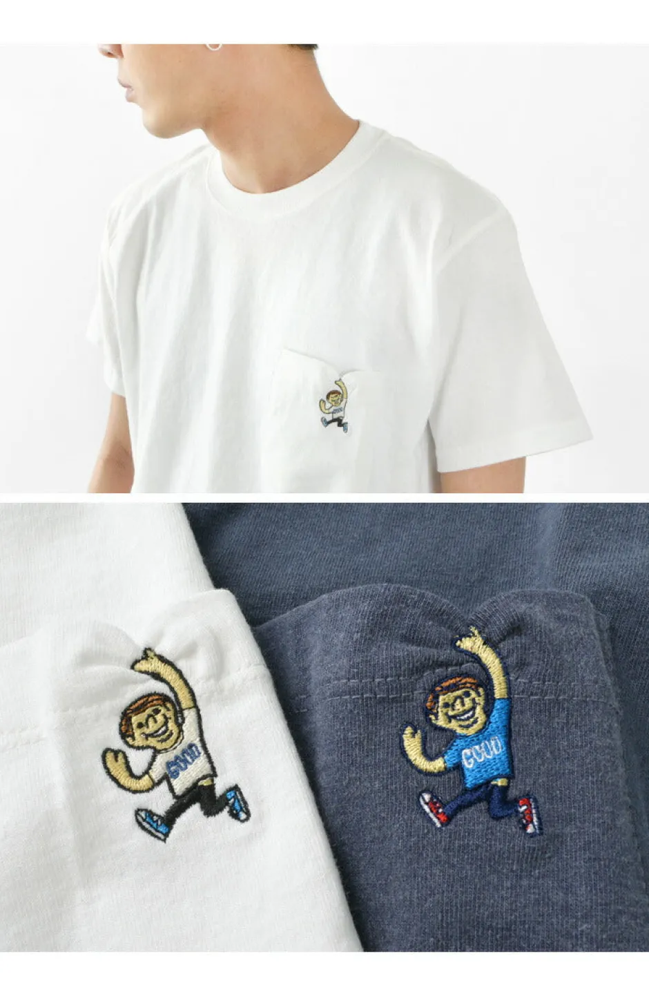 T-Shirts^GOOD ON / GO BOY Hanging embroidery short sleeve pocket