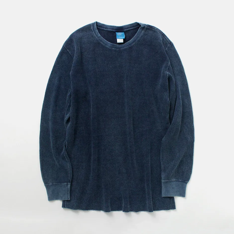 T-Shirts^GOOD ON / Indigo Long Sleeve Thermal T-Shirt blue