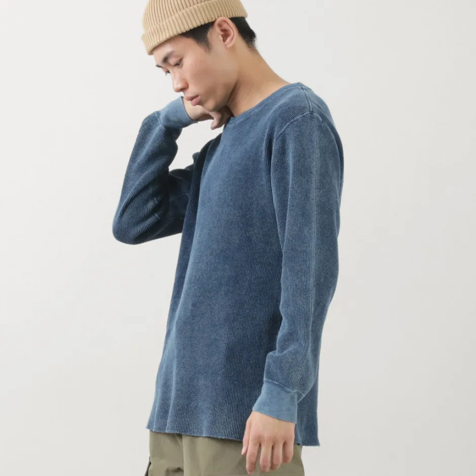 T-Shirts^GOOD ON / Indigo Long Sleeve Thermal T-Shirt blue