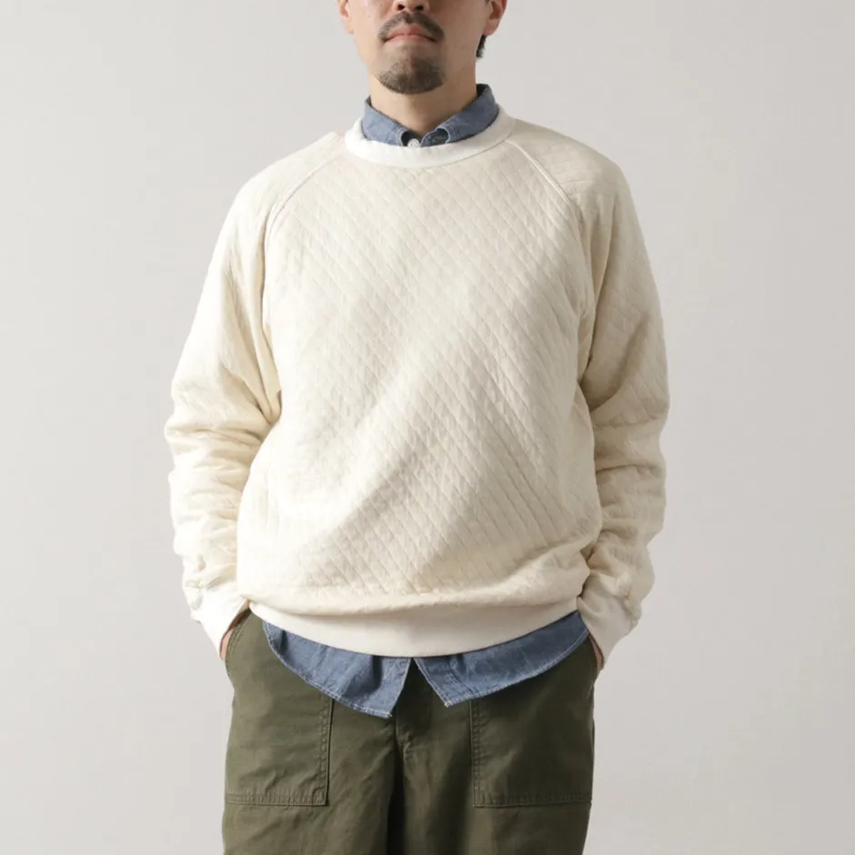 Sweatshirts^GOOD ON / Quilted Long Sleeve Raglan Crewneck Shirt Photoelectron