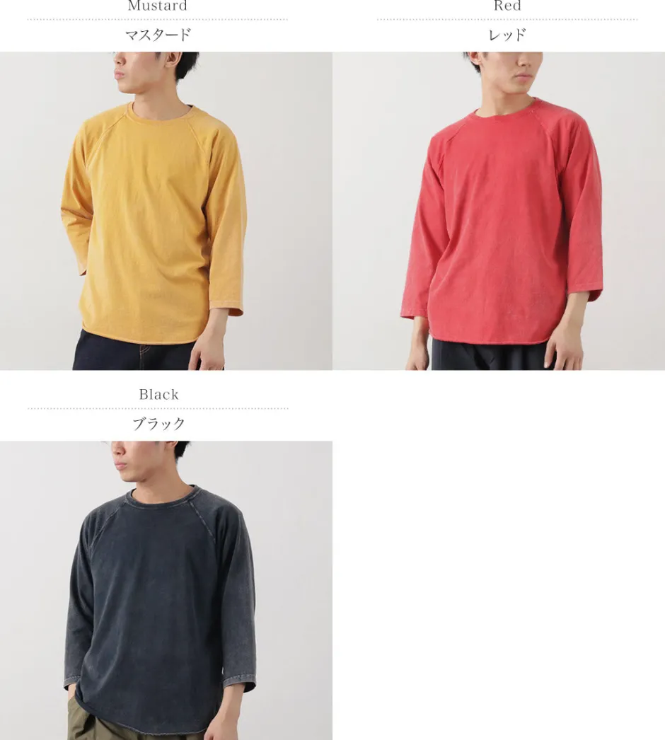 T-Shirts^GOOD ON / Vintage Dye Baseball T-shirt