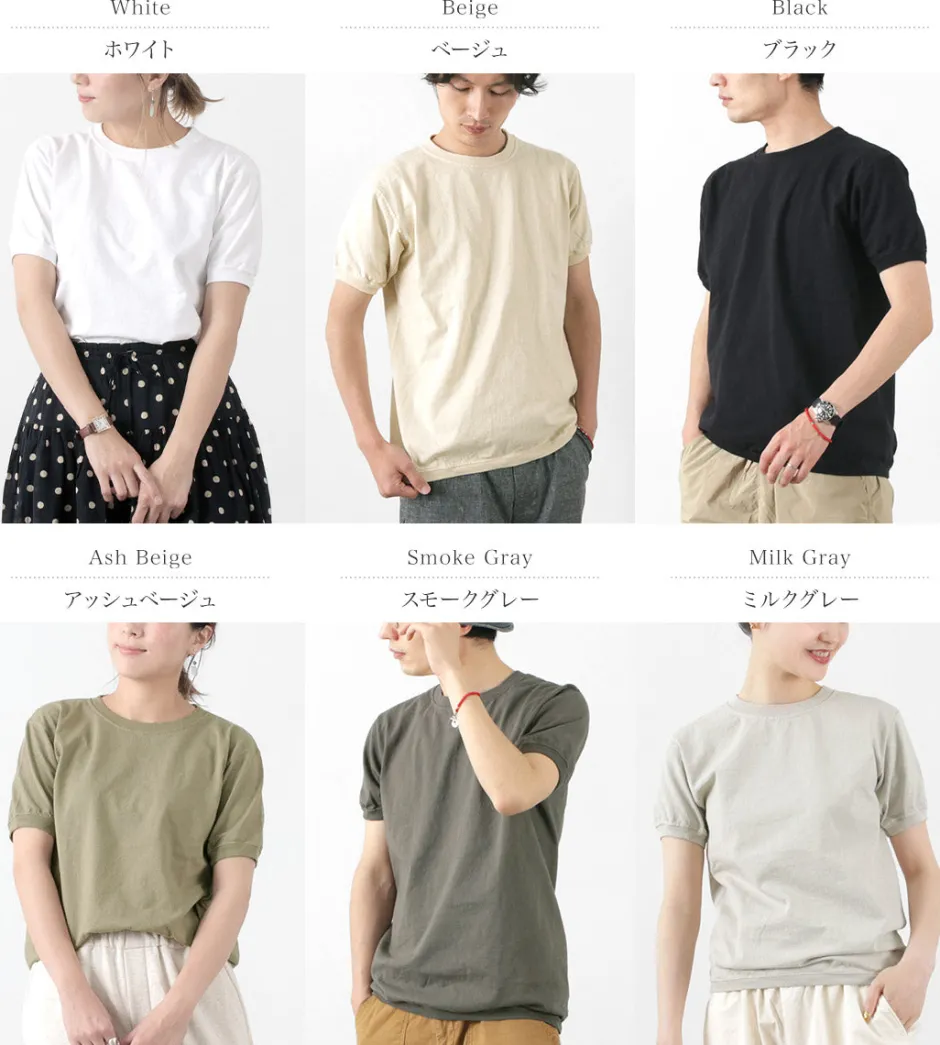 T-Shirts^GOODWEAR / Crew Neck Short Sleeve T-Shirt Cuff and Hem Rib
