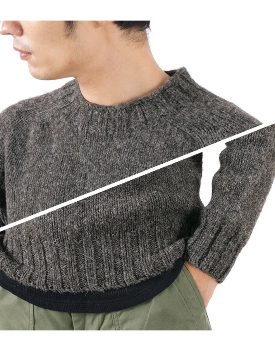 Knits^HARLEY OF SCOTLAND / M3480-7 Shetland mid-gauge crew neck knit jumper