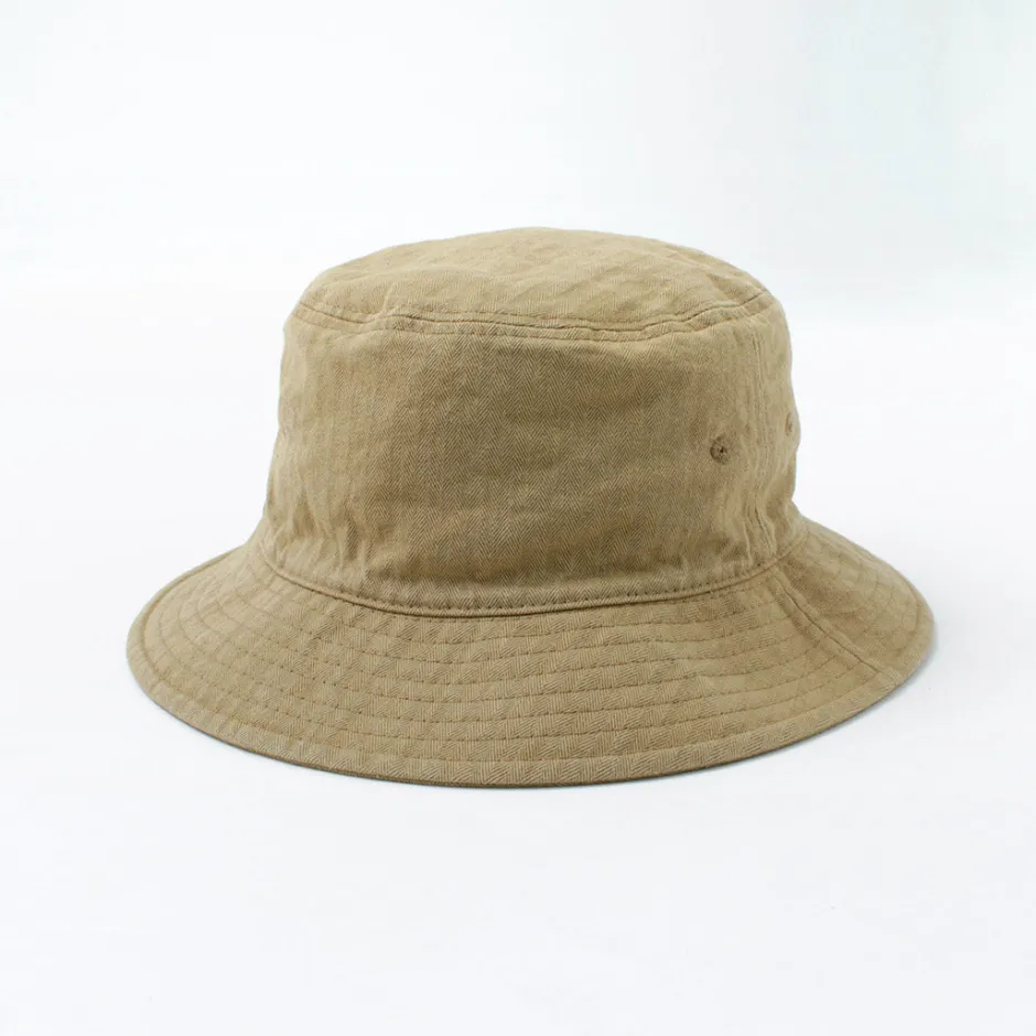 Hats^HIGHER / Bespoke Vintage Herringbone Bucket Hat