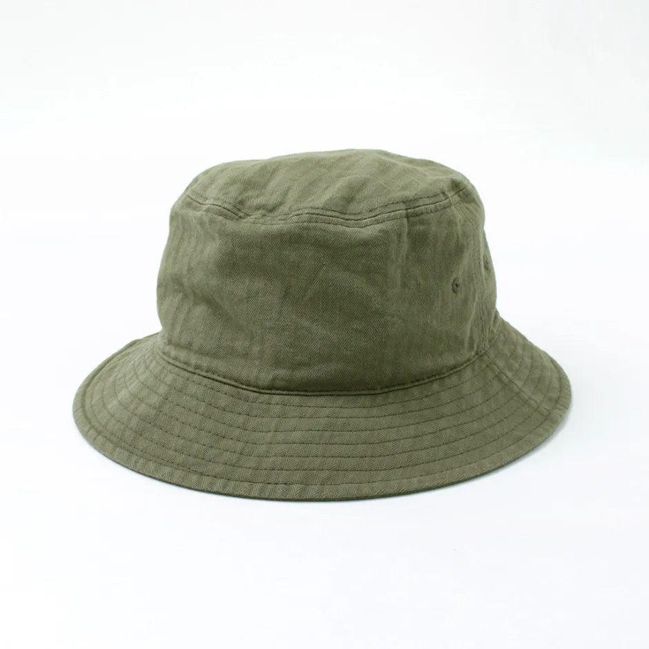 Hats^HIGHER / Bespoke Vintage Herringbone Bucket Hat