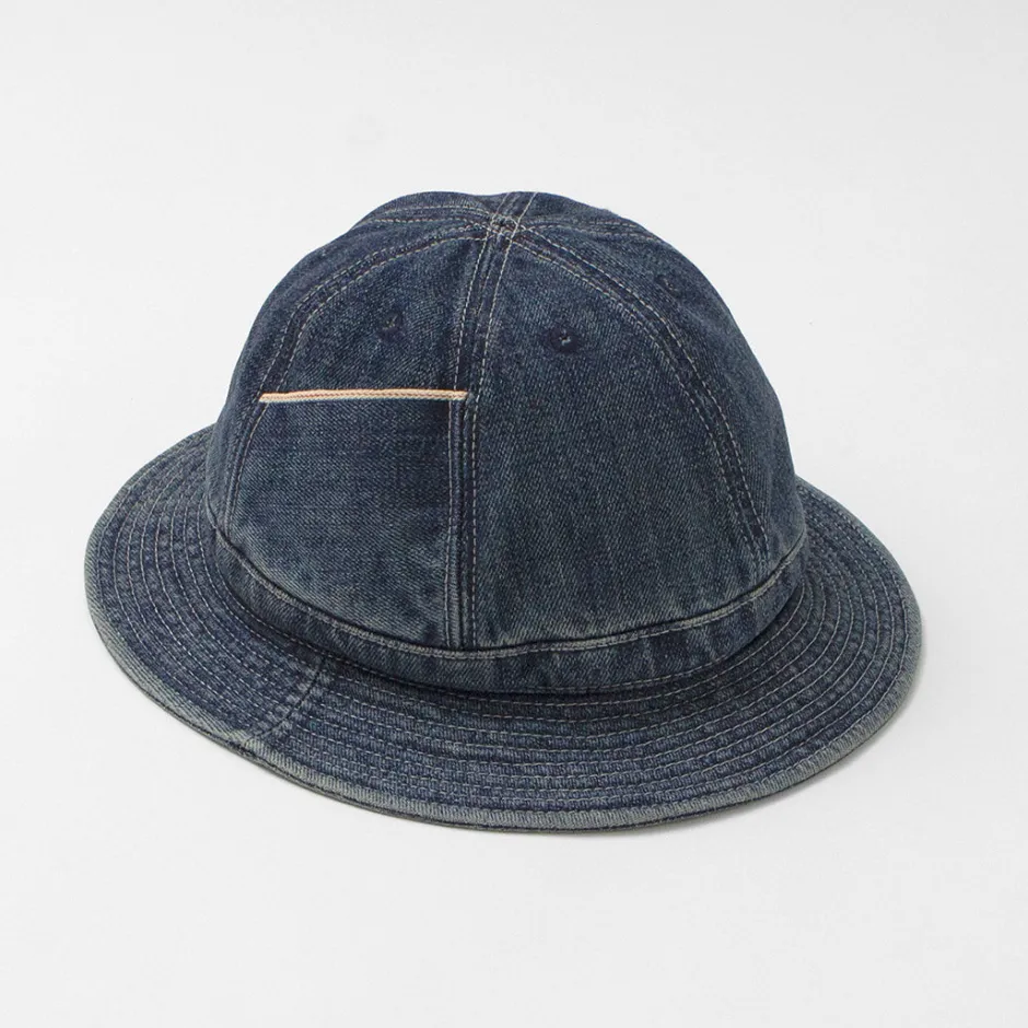 Hats^HIGHER / Selvage Denim Panel 6 Hat - Used finish used-wash