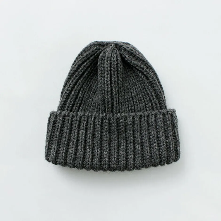 Hats^HIGHLAND 2000 / Very Short Merino Wool Knit Cap