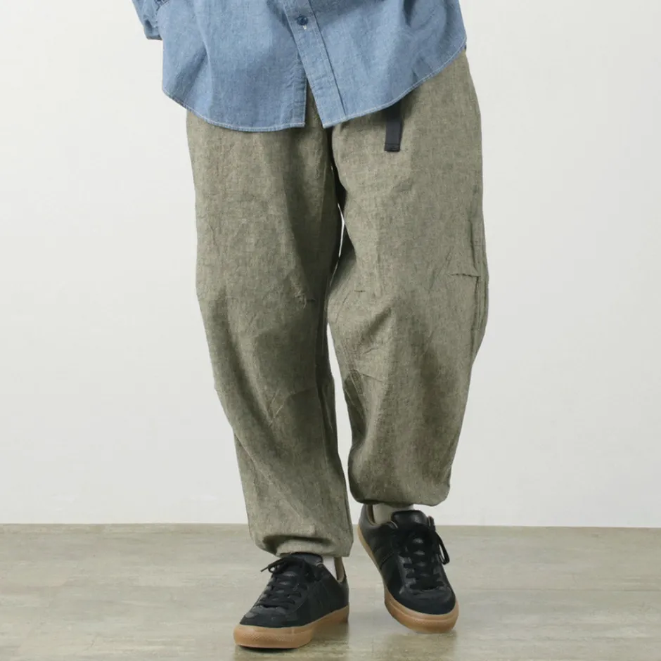 Trousers^ILL ONE EIGHTY / Heather Linen Pants greige