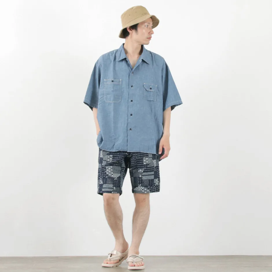 Shorts^JAPAN BLUE JEANS / Indigo quilted coat Style Sweatshirt Shorts