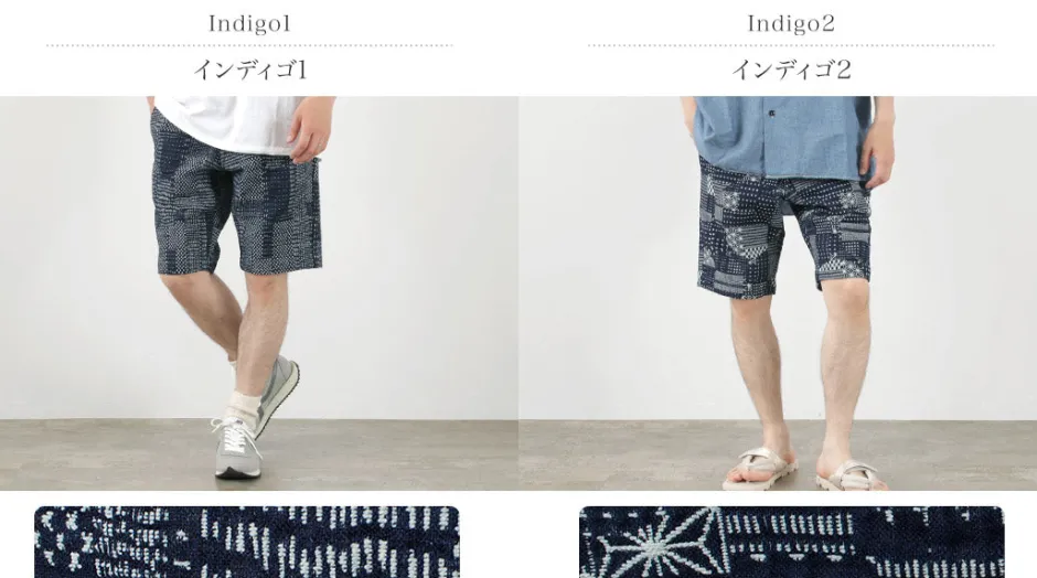 Shorts^JAPAN BLUE JEANS / Indigo quilted coat Style Sweatshirt Shorts