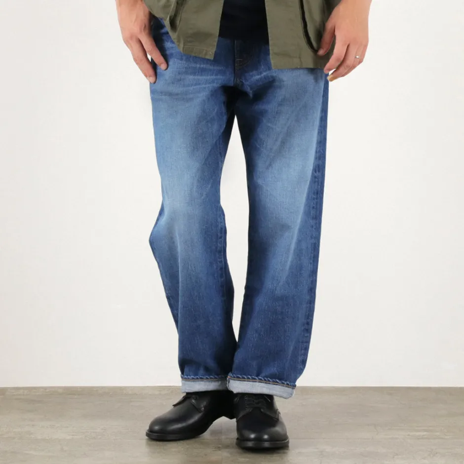 Jeans^JAPAN BLUE JEANS / J504 Circle Loose 12.5oz African Cotton Selvic Used Wash used-wash