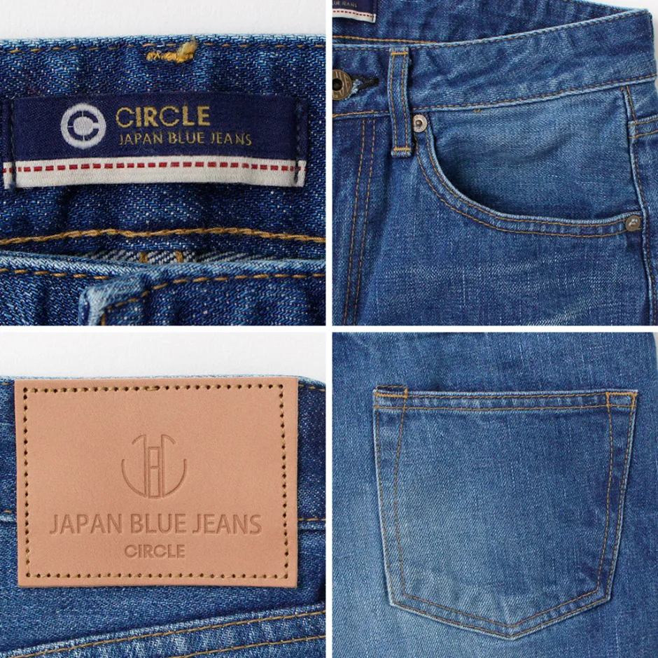 Jeans^JAPAN BLUE JEANS / J504 Circle Loose 12.5oz African Cotton Selvic Used Wash used-wash