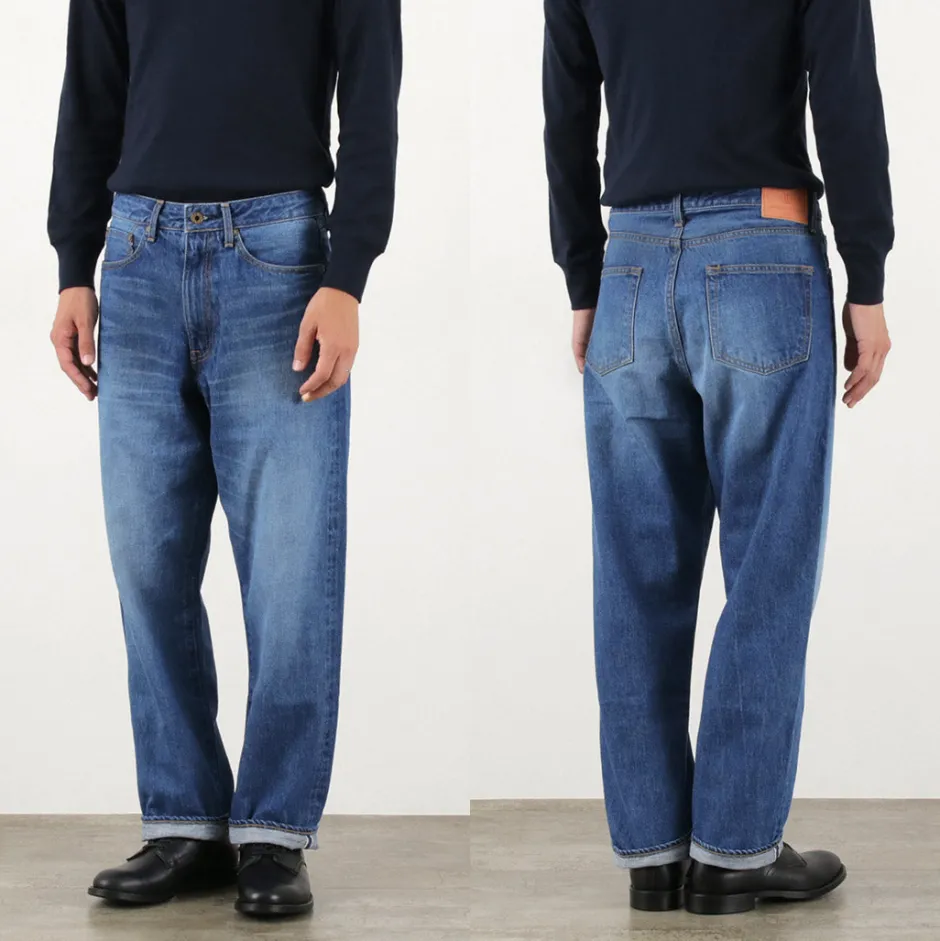 Jeans^JAPAN BLUE JEANS / J504 Circle Loose 12.5oz African Cotton Selvic Used Wash used-wash