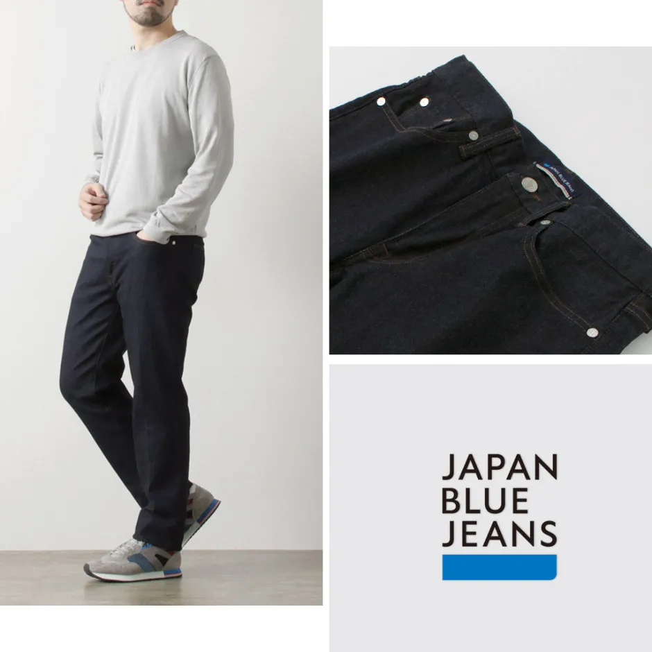Jeans^JAPAN BLUE JEANS / 12oz Stretch Center Crease 5P Denim One-washed indigo