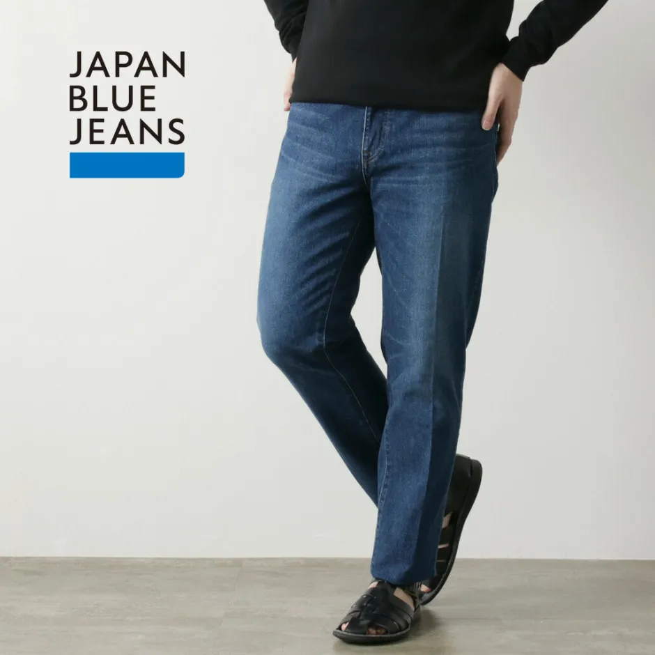 Jeans^JAPAN BLUE JEANS / 12oz Stretch Center Crease 5P Denim Used Processing light-indigo