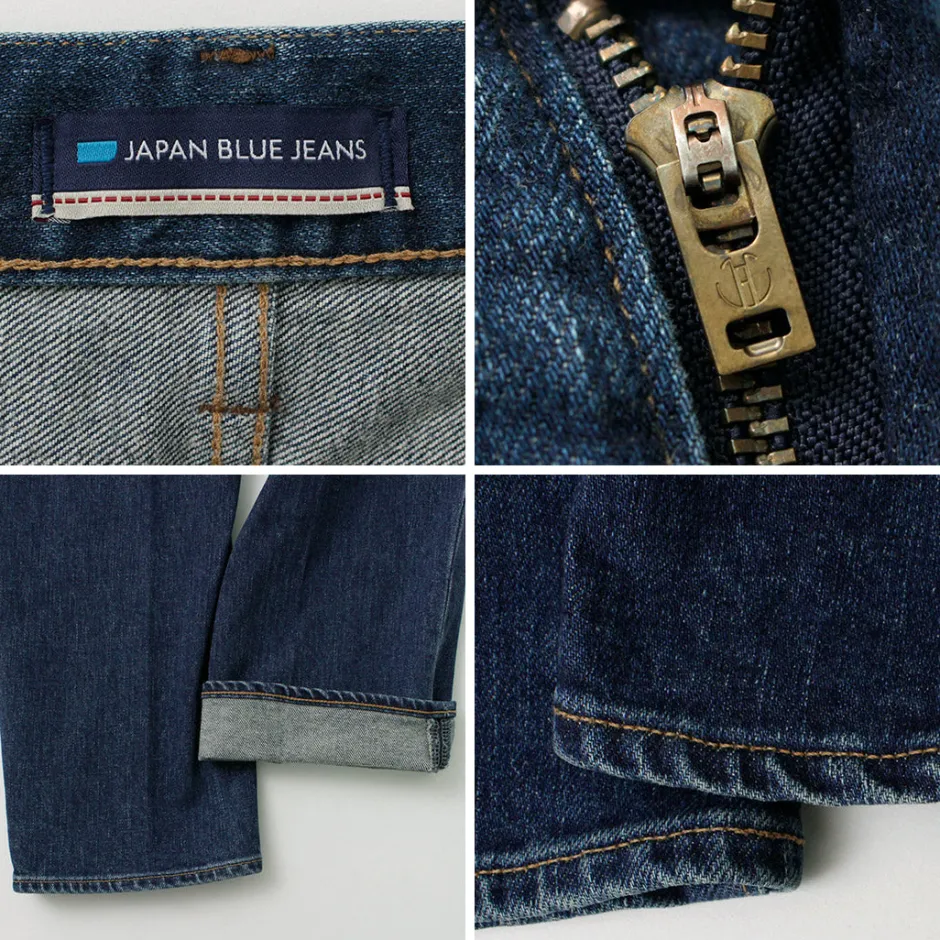 Jeans^JAPAN BLUE JEANS / 12oz Stretch Center Crease 5P Denim Used Processing light-indigo