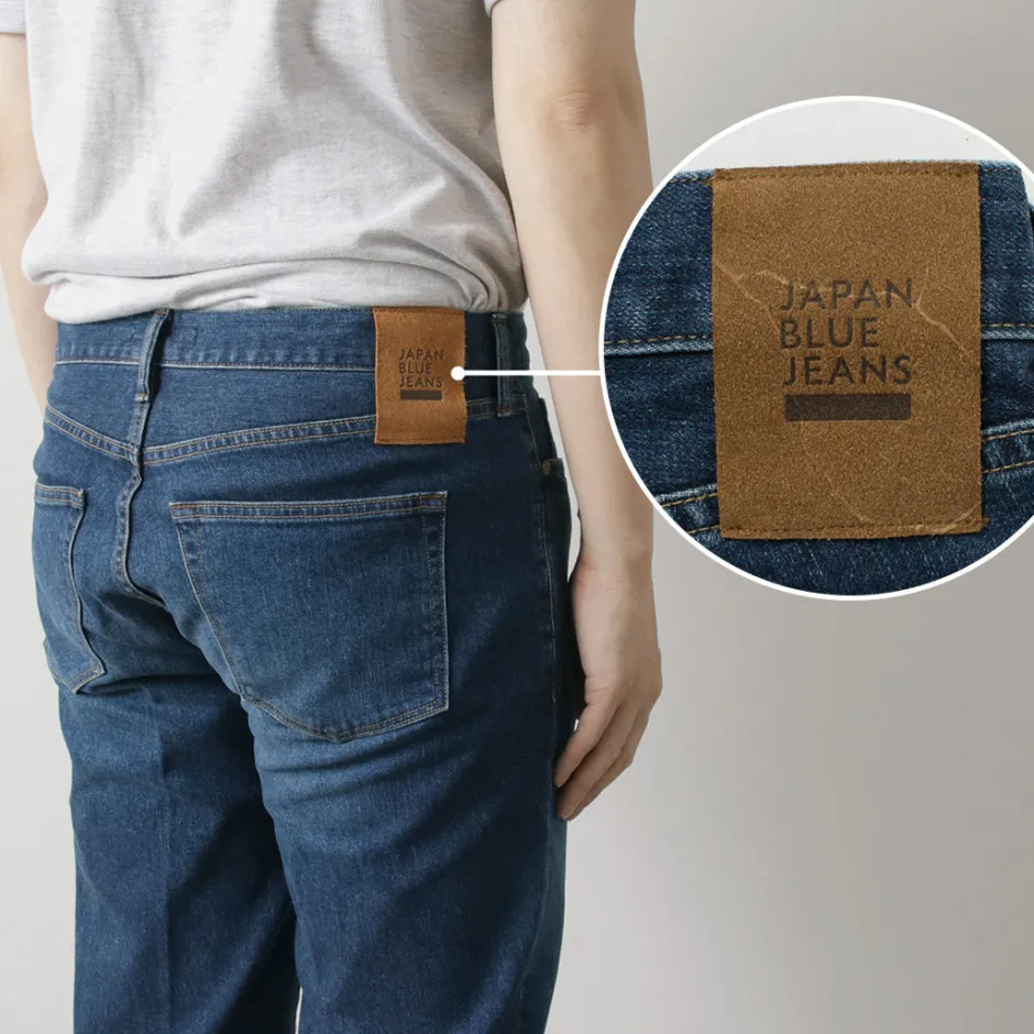 Jeans^JAPAN BLUE JEANS / 12oz Stretch Center Crease 5P Denim Used Processing light-indigo