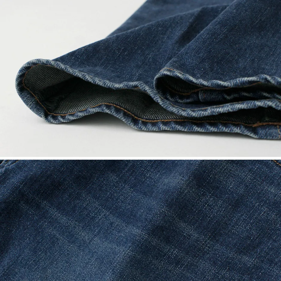 Jeans^JAPAN BLUE JEANS / 12oz Stretch Center Crease 5P Denim Used Processing light-indigo