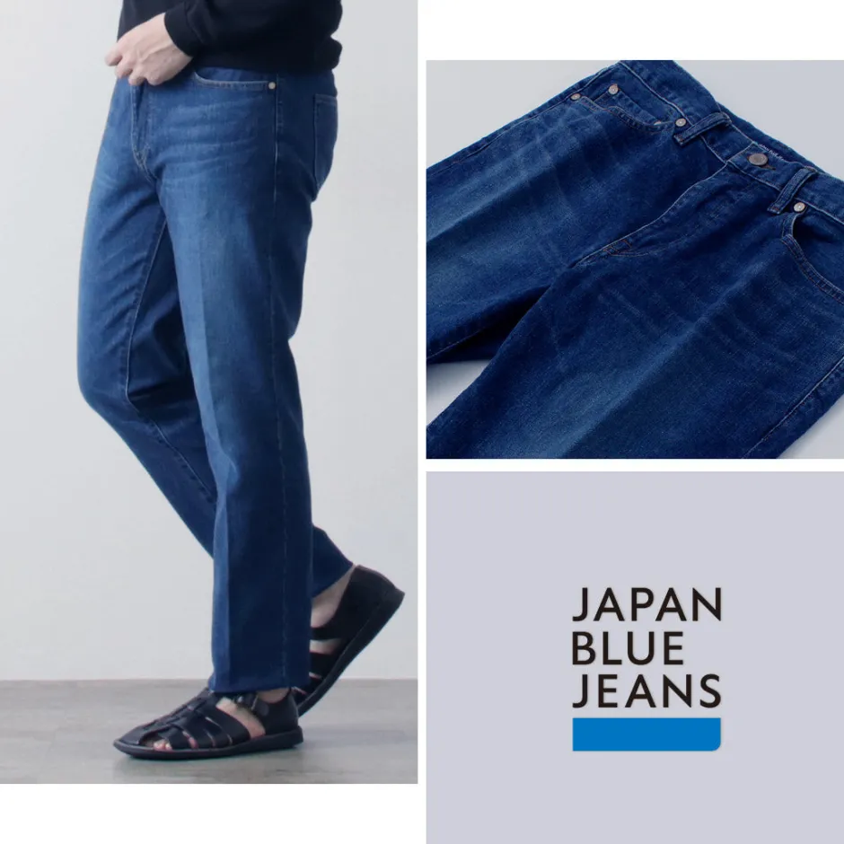Jeans^JAPAN BLUE JEANS / 12oz Stretch Center Crease 5P Denim Used Processing light-indigo