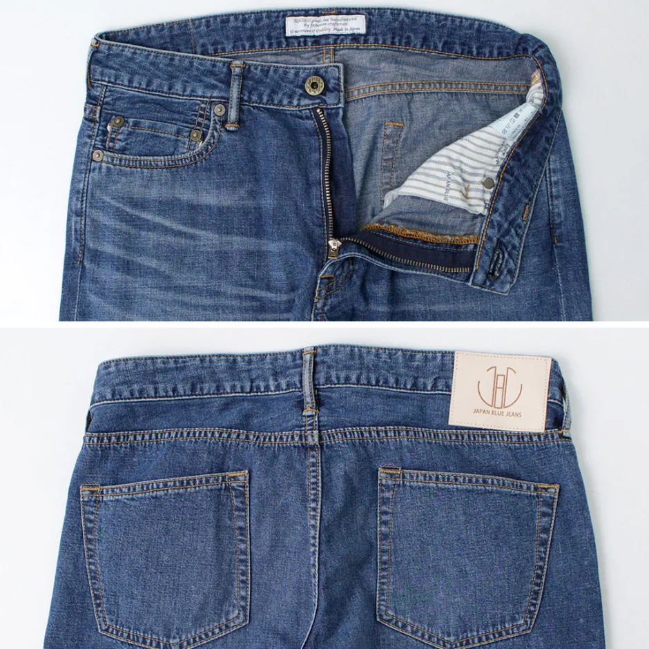 Jeans^JAPAN BLUE JEANS / RJB6111Prep 8oz Melrose Finish Summer Denim Selvic Jeans used-wash