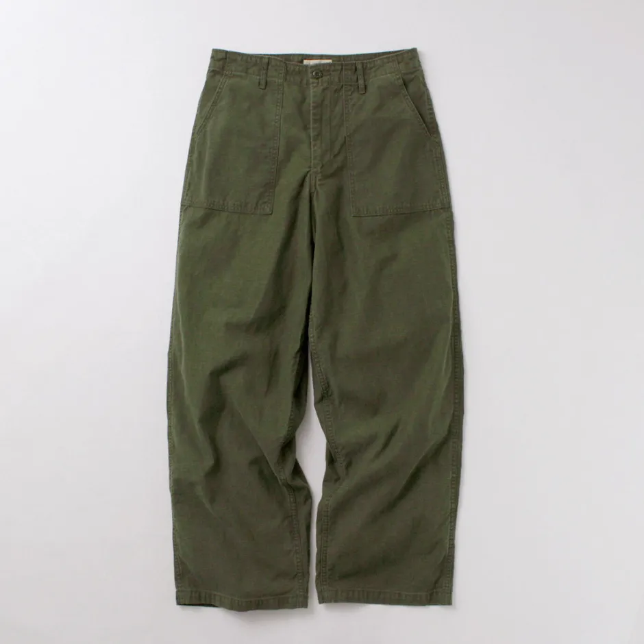 Work Pants & Chinos^JAPAN BLUE JEANS / Wide Baker Pants Sulphur-dyed Back Satin