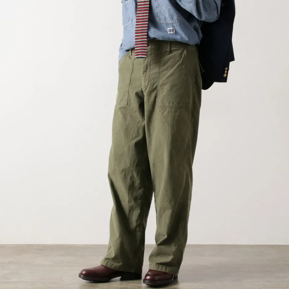 Work Pants & Chinos^JAPAN BLUE JEANS / Wide Baker Pants Sulphur-dyed Back Satin