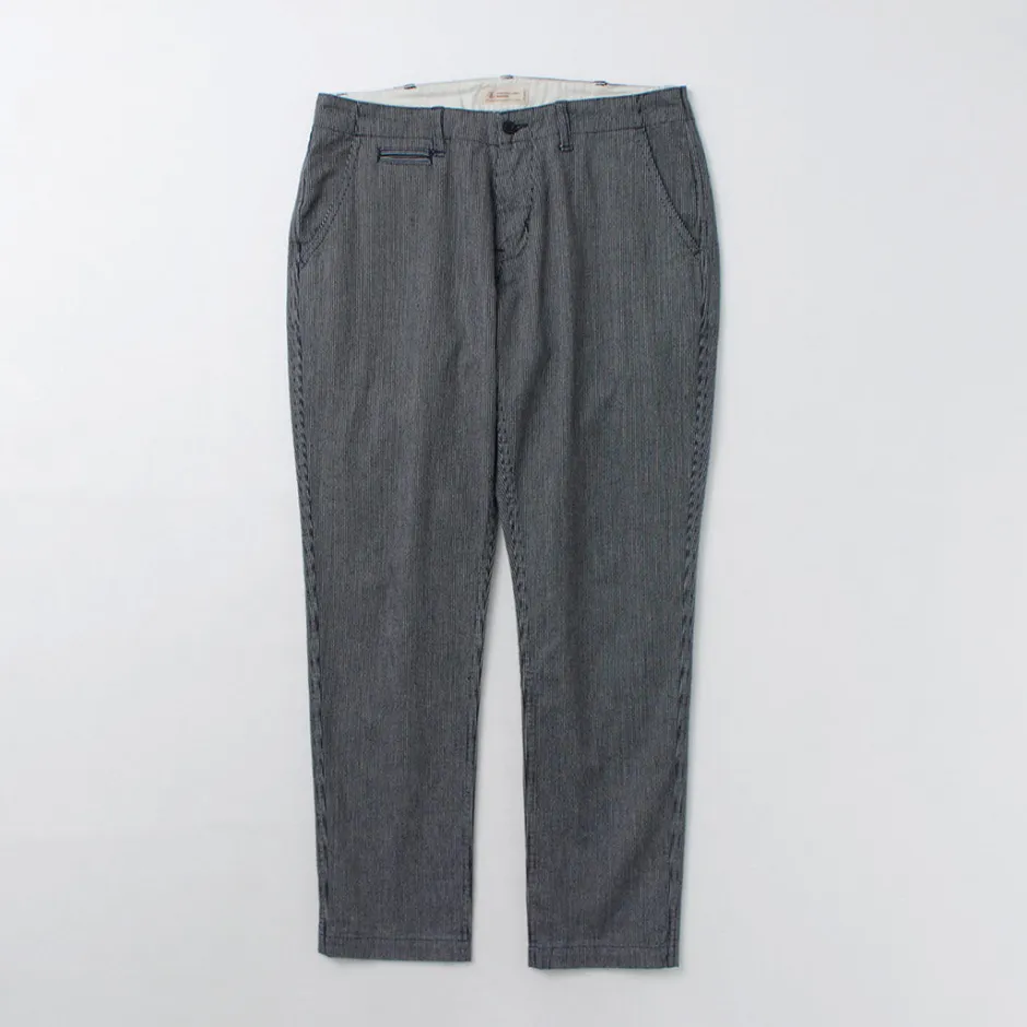 Work Pants & Chinos^JAPAN BLUE JEANS / Wide Tapered Hickory Pants navy
