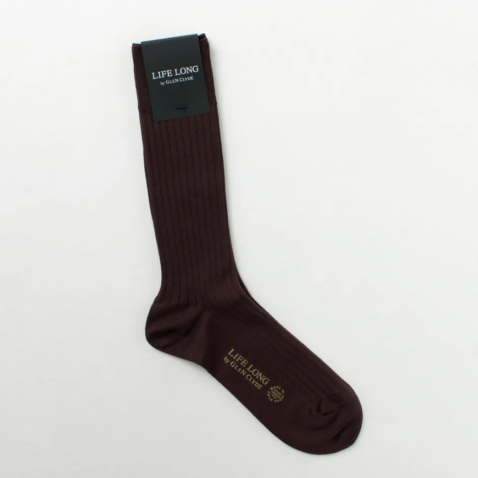 Socks^LIFE LONG BY GLEN CLYDE / TS-5 Cotton and Cordura Rib Socks