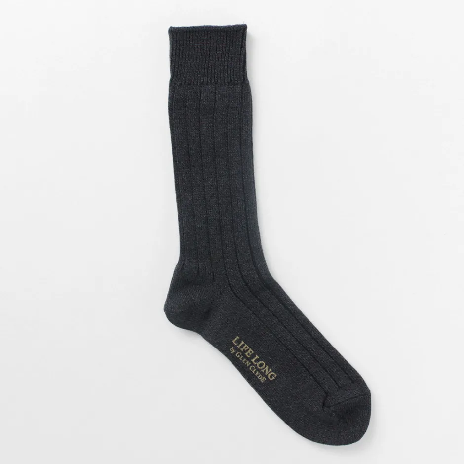 Socks^LIFE LONG BY GLEN CLYDE / TS-1 Cotton and Cordura ribbed socks