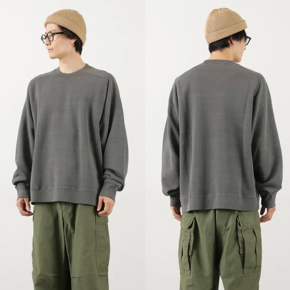 Sweatshirts^MOC T / Neon Script Loopwheel Overdyed Raglan Long Sleeve Sweatshirt
