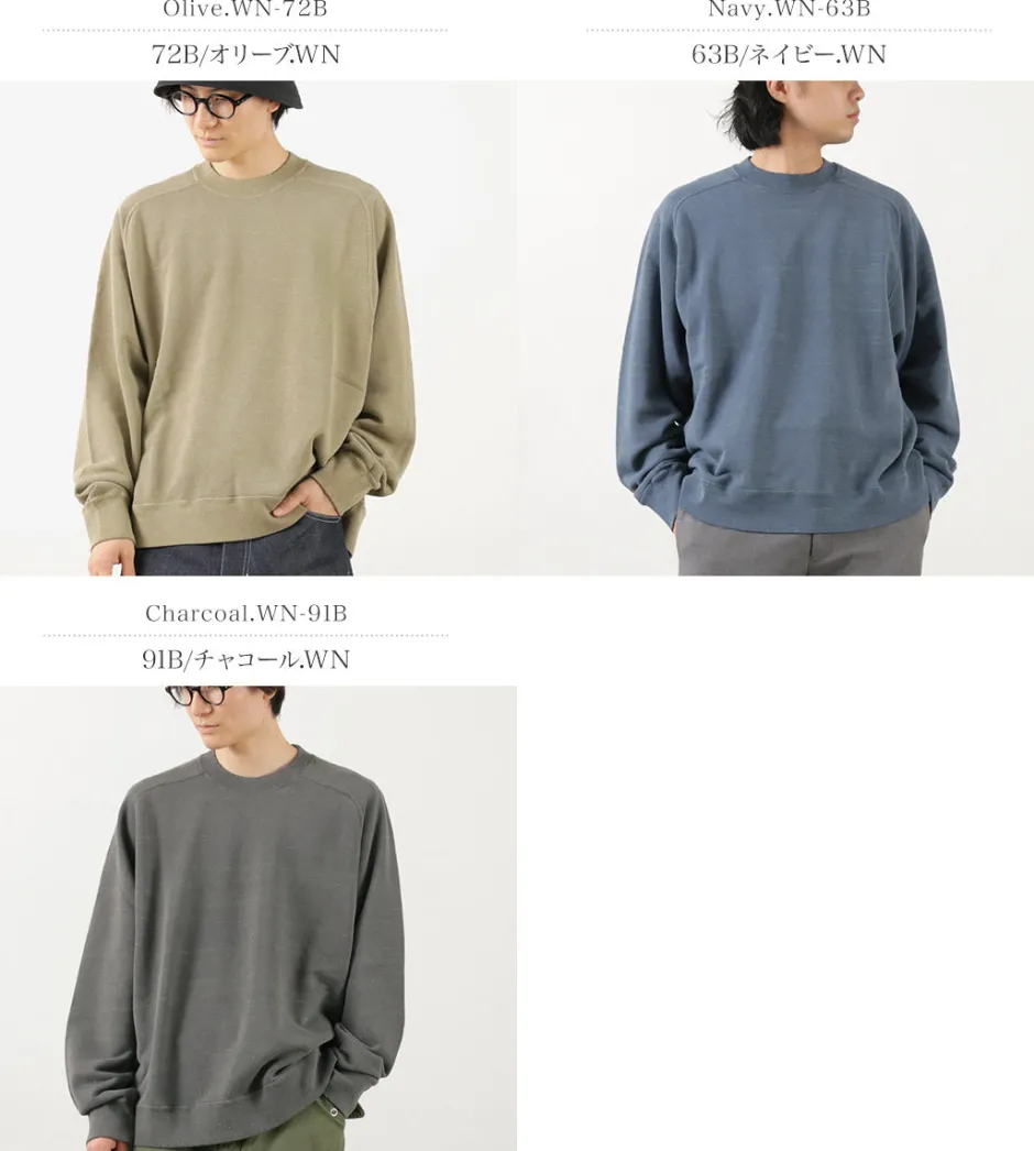 Sweatshirts^MOC T / Neon Script Loopwheel Overdyed Raglan Long Sleeve Sweatshirt