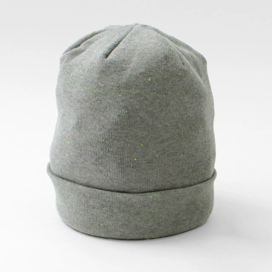 Hats^MOC T / NEON SCRIPT REGULAR WEIGHT KNIT CAP gray