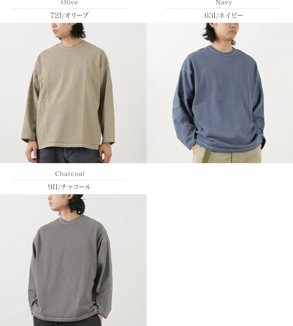 T-Shirts^MOC T / Plating Jersey Crew Neck Long Sleeve Big Tee