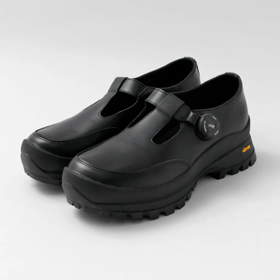 Leather Shoes & Boots^MOLLE SHOES / Free Rock T-Strap Leather Shoes black