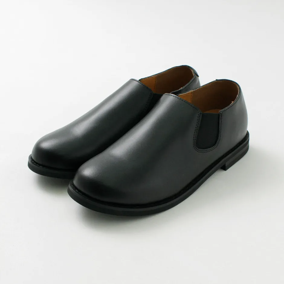 Leather Shoes & Boots^MOLLE SHOES / Short Side Gore Leather Shoes black
