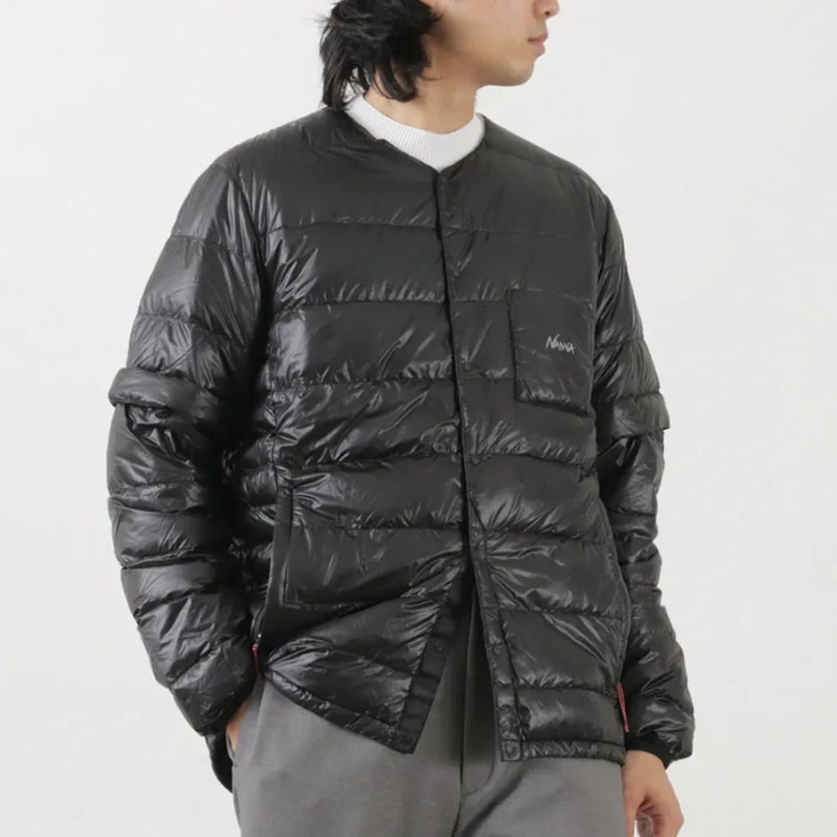 Down Wear^NANGA / Inner Down Cardigan Detachable Sleeve