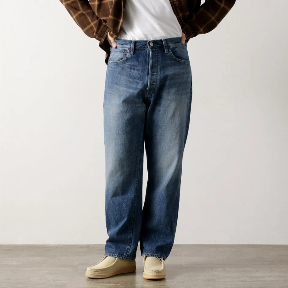 Jeans^ORDINARY FITS / Loose Denim Used indigo