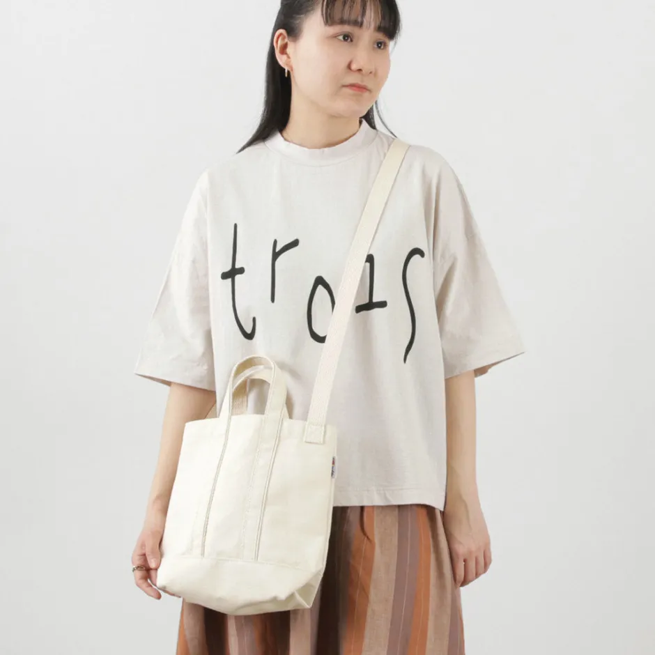 parrott_canvas__shoulder_mini_tote_12.webp Tote Bags^PARROTT CANVAS / Shoulder mini tote natural