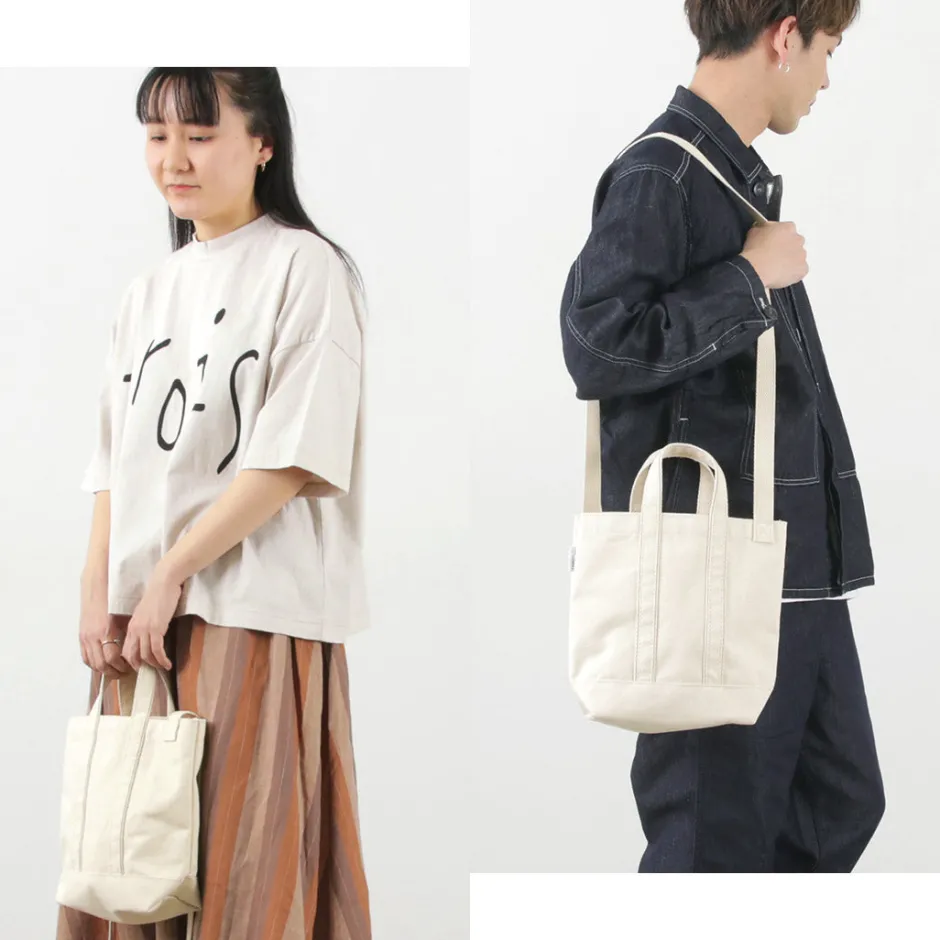 parrott_canvas__shoulder_mini_tote_4.webp Tote Bags^PARROTT CANVAS / Shoulder mini tote natural