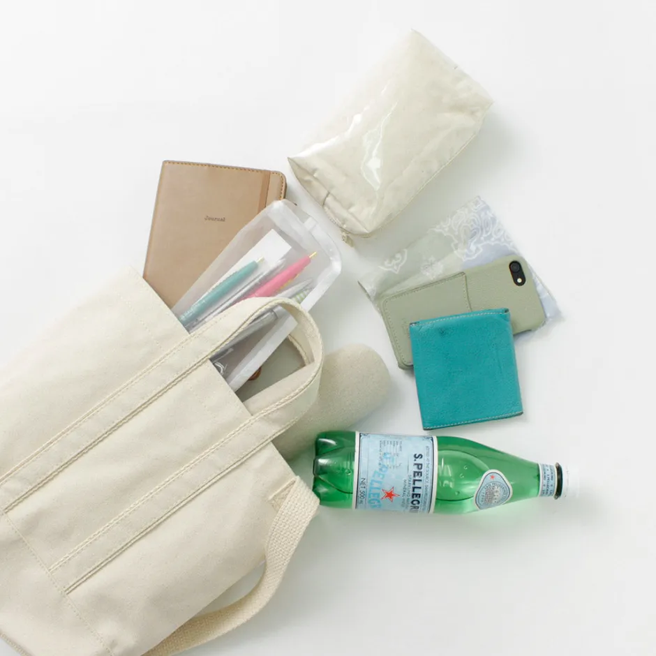 parrott_canvas__shoulder_mini_tote_8.webp Tote Bags^PARROTT CANVAS / Shoulder mini tote natural