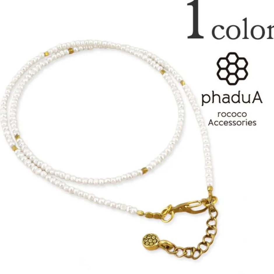 Anklets^PHADUA / Baby pearl wrap anklet (1.5mm) / freshwater pearls white