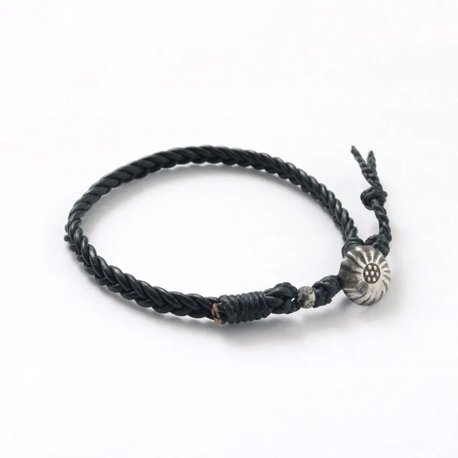 Anklets^PHADUA / Braided 1.5mm Leather Anklet