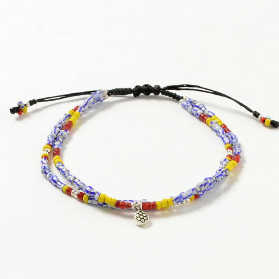 Anklets^PHADUA / Multi Handmade Beaded Anklet mix-beads