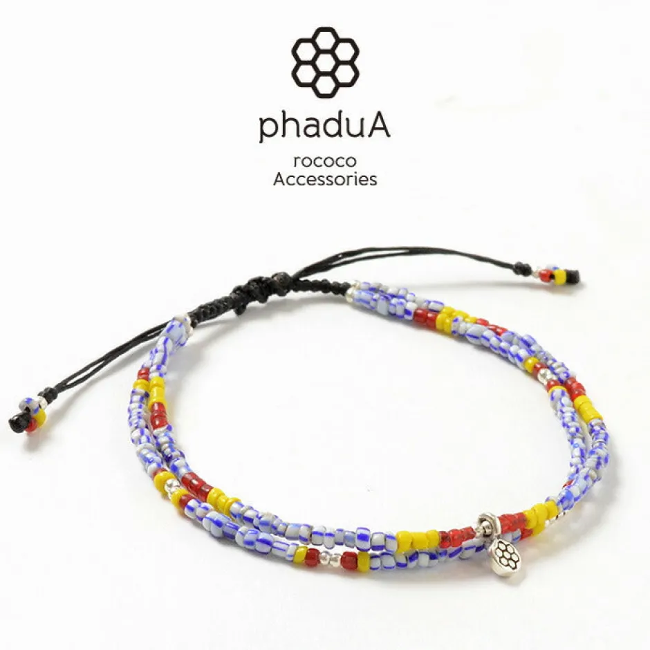 Anklets^PHADUA / Multi Handmade Beaded Anklet mix-beads
