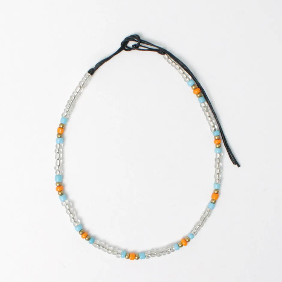 Anklets^PHADUA / Multicolor glass bead anklet